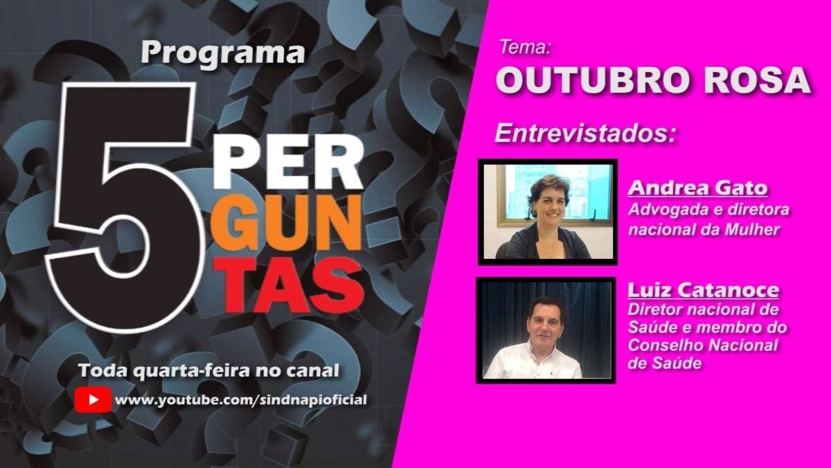 OUTUBRO ROSA | Programa “5 Perguntas” debate a Prevenção ao Câncer de Mama